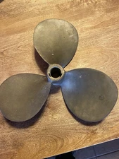 Vintage-Brass/bronze-Boat Prop-Made In USA-13”-RH-Collectible-4-Display-nautical