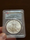 2021 $1 Type 1 American Silver Eagle PCGS MS70 FDOI Flag Label