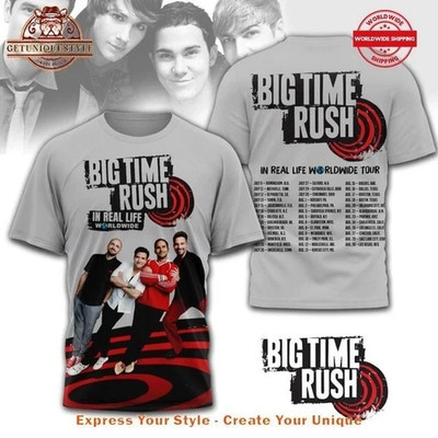New Big Time Rush In Real Life Worldwide Tour 2025 Shirt 3D PM506