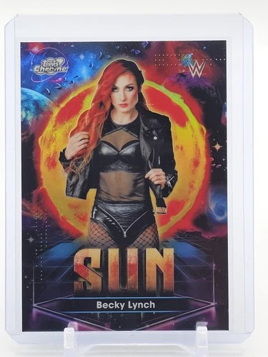 BECKY LYNCH 2026 TOPPS CHROME COSMIC WWE PLANETARY PURSUIT SUN #PPS-7 RAW Q5580