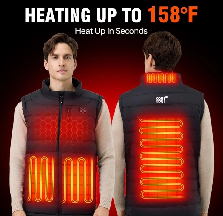 Coreedge Heated Vest BRAND NEW Size Large with LONG lasting Battery Pack NWT
Opens in a new window o