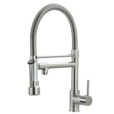 Pull Down Kitchen Faucet with Lock Sprayer,Single Handle Spring Stainless Ste...