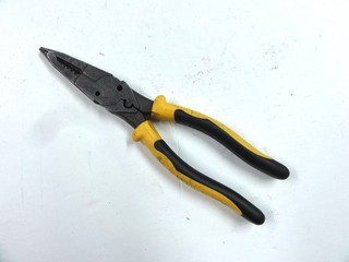 VINTAGE KLEIN TOOLS USA 9" 6 IN 1 ELECTRICIANS PLIERS WIRE STRIPPER CUTTER USED