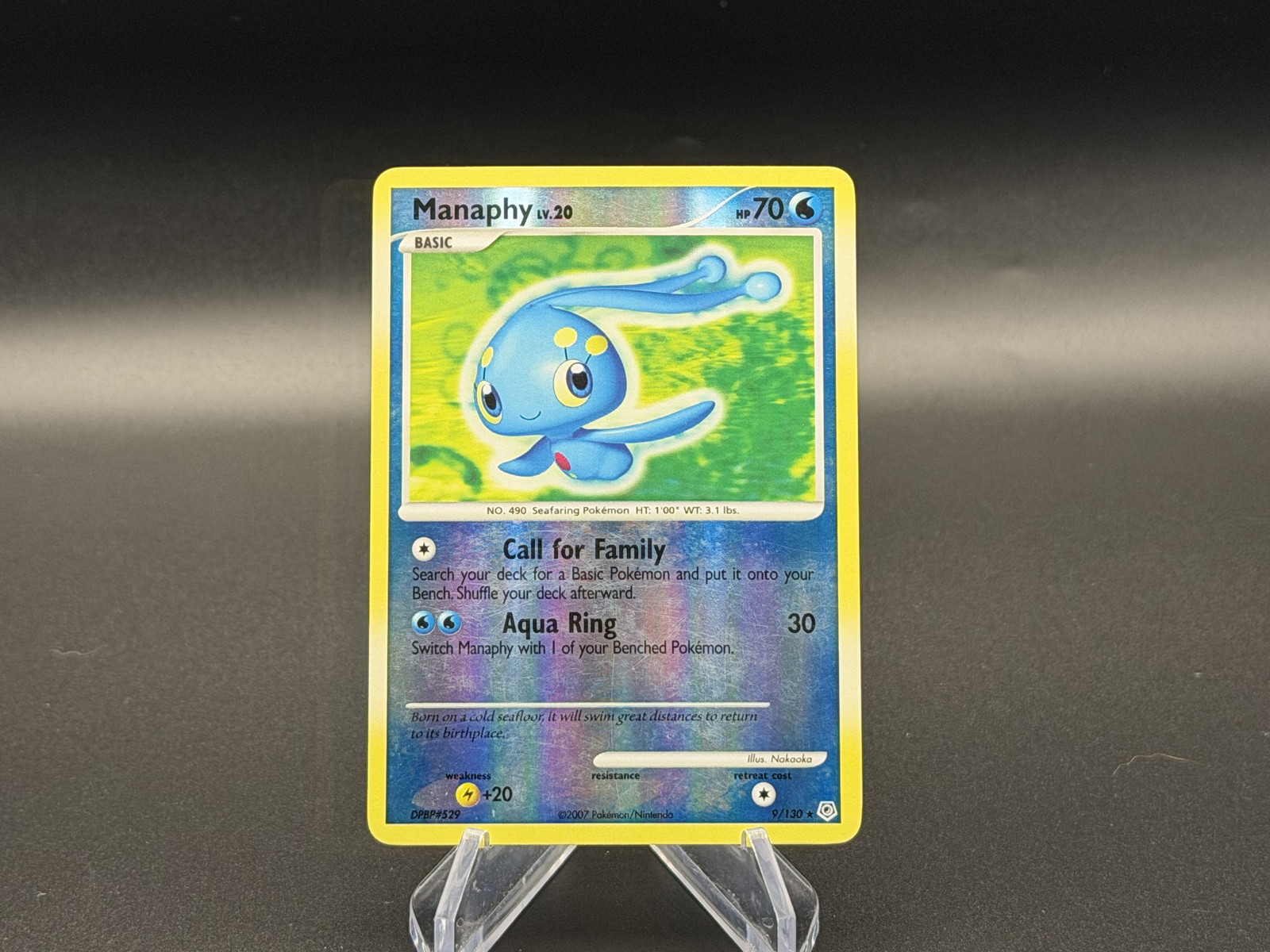 Manaphy - Reverse Holo - 9/130 Diamond & Pearl - Pokémon TCG - 2007
