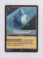 Disney Lorcana Card Plate Armor 201/204 5SSK German Rare HTF