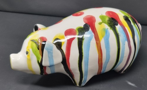 Anita Harris Drip Glazed Pottery Pig Rare - Picture 10 of 10