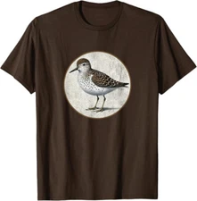 Colorful Retro Spotted Sandpiper Design by Bird Fan T-Shirt *NEW* 10 Colors