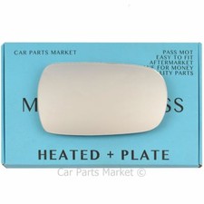 Right side Wing mirror glass for Nissan Primera P10 1990-1996 Heated + plate