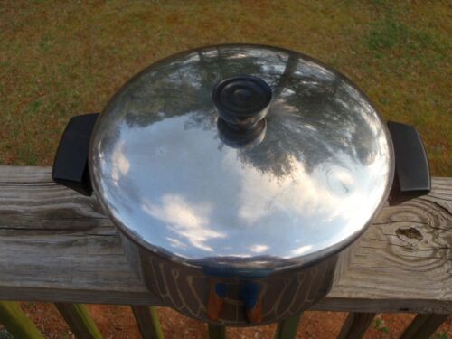 Vintage REVERE WARE 4.5 Qt Stainless Tri-Ply DUTCH OVEN STOCK POT & Lid Clinton - Picture 3 of 6