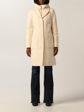 Woolrich Women's Beige Kuna Hooded Parka Size Medium