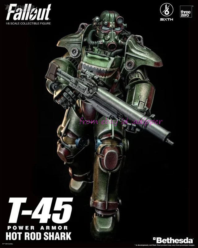 Threezero Fallout 1/6 T-45 Hot Rod Shark Power Armor Action Figure
