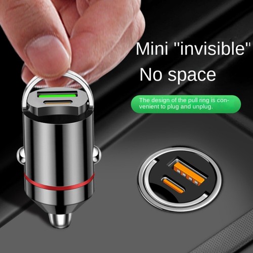100W/30W Car Charger with Handle Lighter Adapter New USB Charger - Photo 6 sur 8