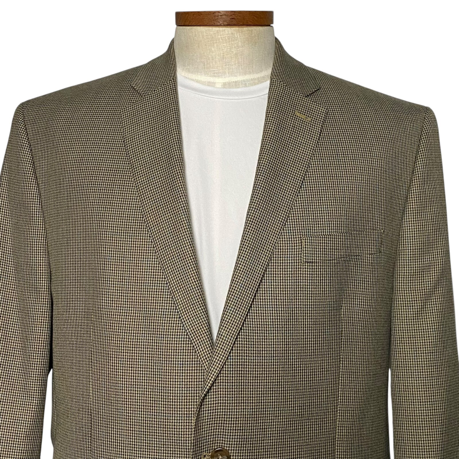 Chaps Men Jacket 2 Button Single Breasted Tan Bro… - image 2