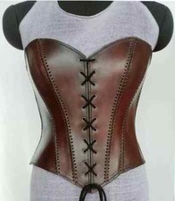 Medieval Leather Corset, LARP Handmade Leather Corset, Handmade Armor Leather