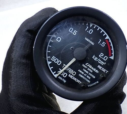 Special Price! GReddy TRUST Electronic Boost Gauge PHH60 TU620BPW Black JDM F/S - Picture 2 of 7