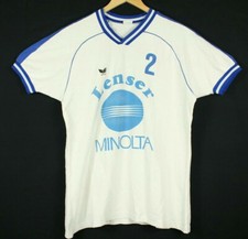 Vintage Erima Lenser Minolta DJK Sparta #2 White Jersey Single Stitch Men's Sz L