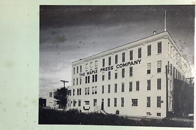 The Maple Press Company Brochure 1977 New York Printer Text Book Manufacturer