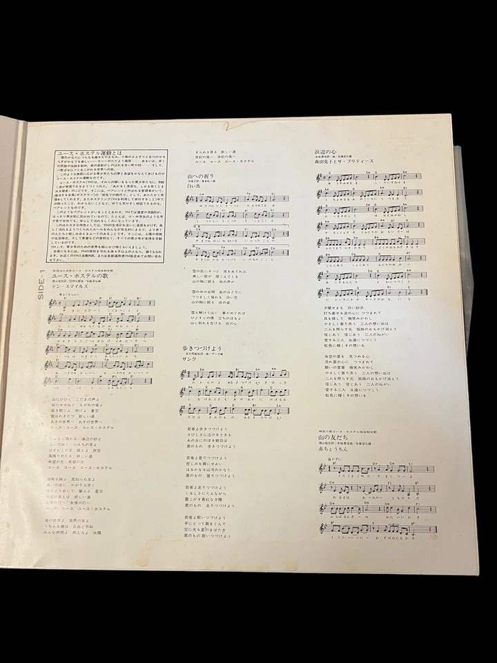 Japan Youth Hostel - Association Sing Together! Rare LP Vinyl Record Foto 4 de 4