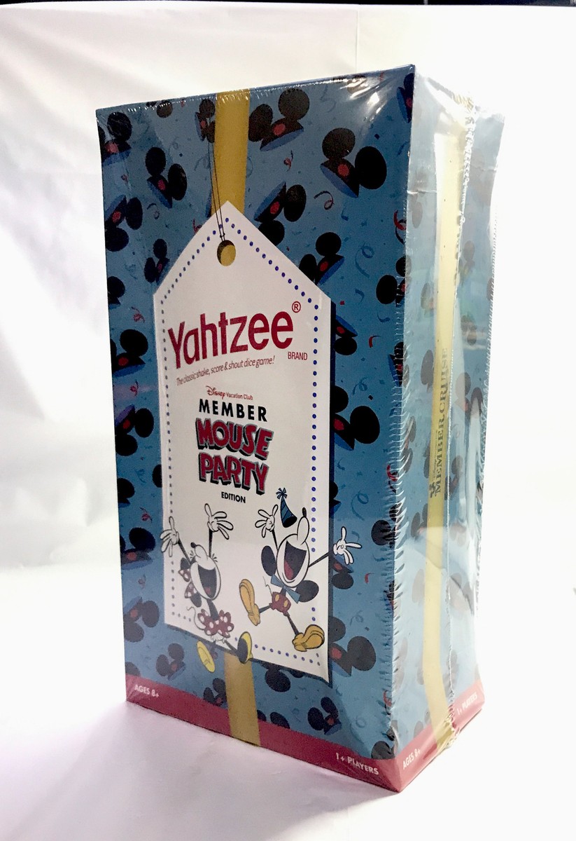 Yahtzee Disney Vacation Club Member Mouse Party Factory Sealed