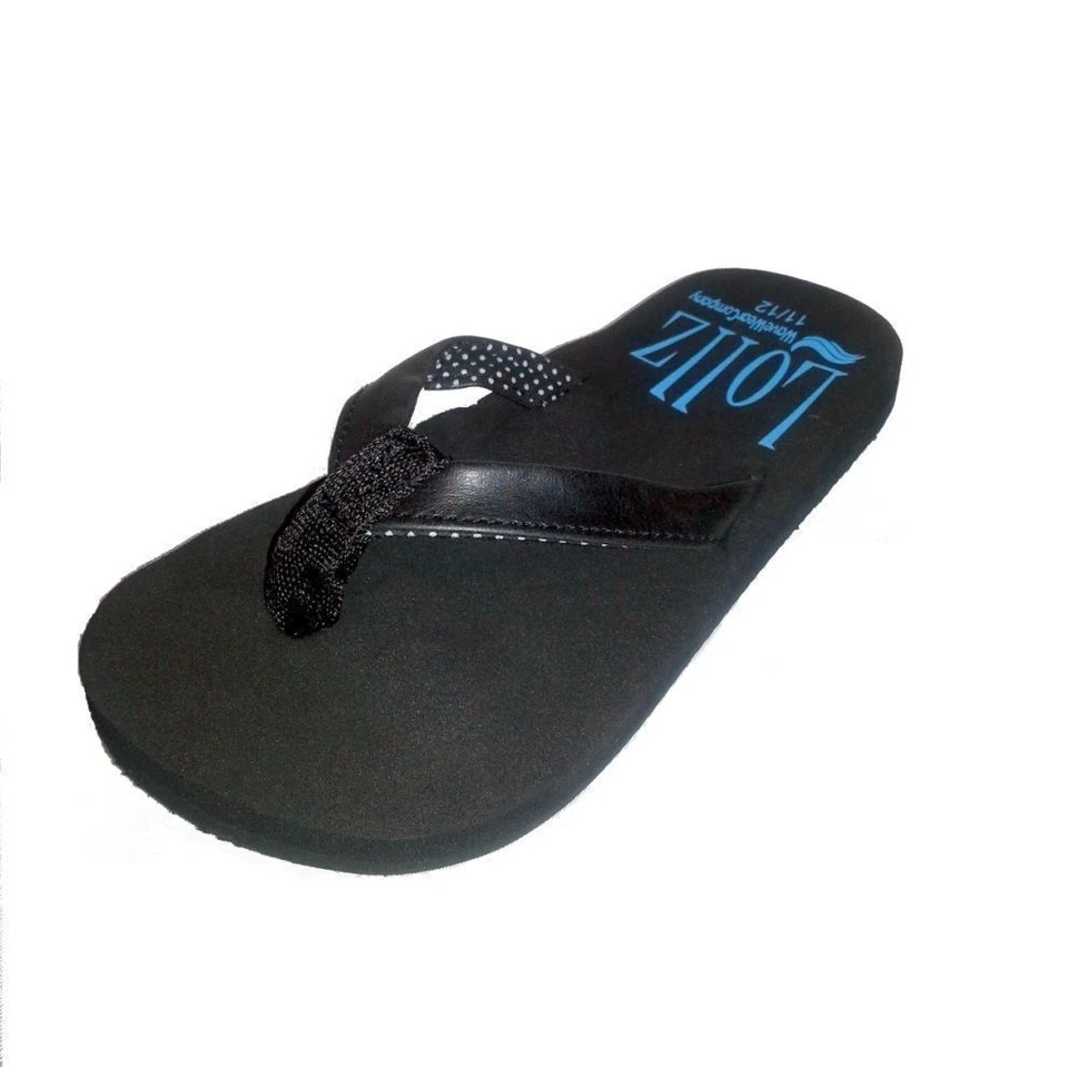 Zapatos para niños ARCH SUPPORT NIÑAS SANDALIAS CHANCLAS LISAS NEGRAS Cantidad limitada Foto 2 de 3