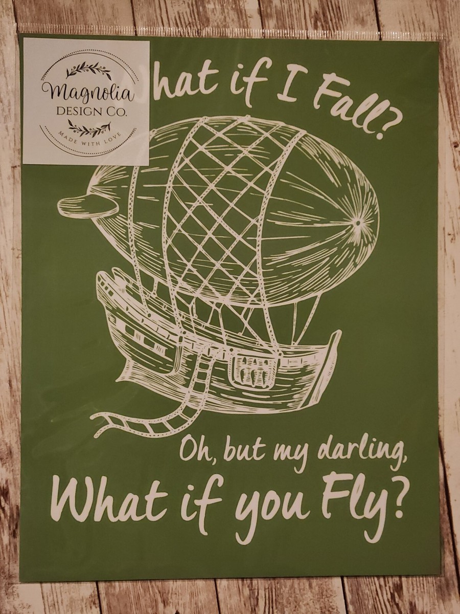 ⭐️ Magnolia Design Co Adhesive Reusable Silkscreen Stencil - What If