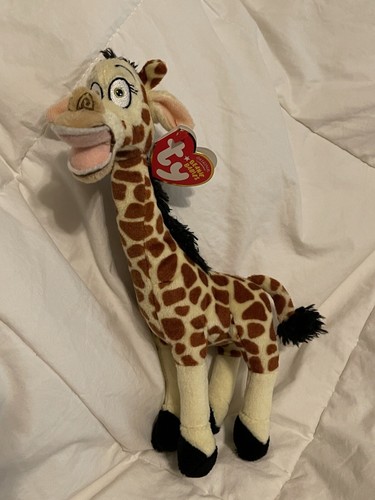 TY Beanie Baby 10” Melman the Giraffe Madagascar Plush New with Tags - Picture 2 of 5