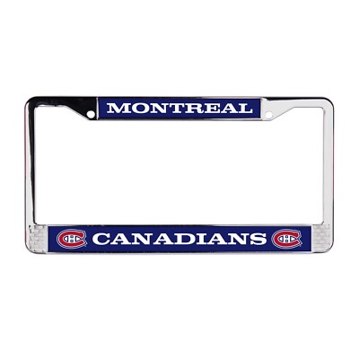 Montreal Canadians NHL Chrome License Plate Frame 3D Polyurethane Car-Truck-SUV