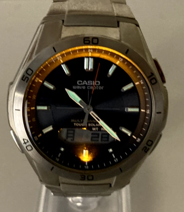 Casio Wave Ceptor Tough Solar 5161 WVA M640 Atomic Watch free