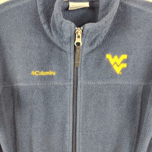 COLUMBIA Youth L West Virginia Mountaineers Full Zip Fleece WVU - Picture 2 of 6