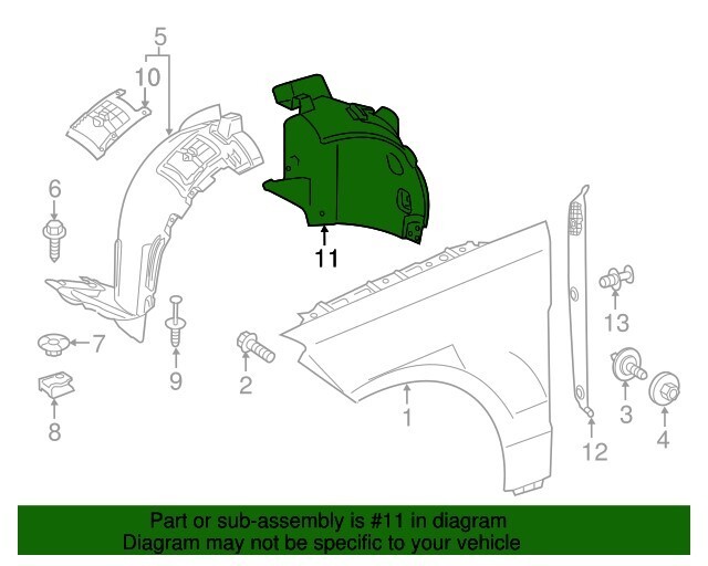 MERCEDES Mercedes-Benz Oem-rear Fender Liner Splash Shield Right 