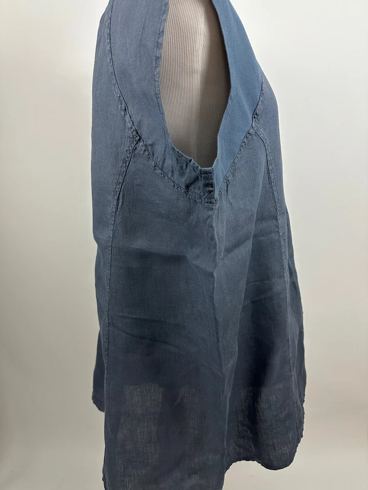 FLAX blue sleeveless dress Women's M - Image 2 of 3