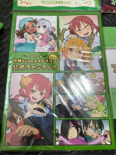 Miss Kobayashi's Dragon Maid oeuvres d'art livre 4 ensembles démarrage kyoto animation anime - Photo 6/6