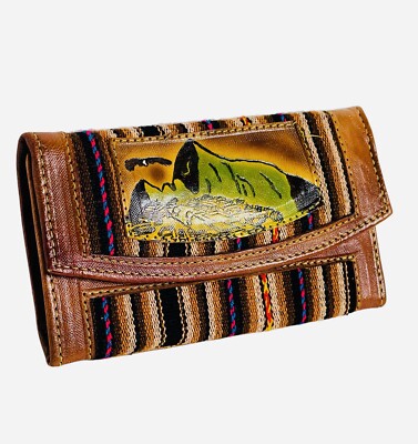 Machu Picchu Peru Wallet Artesanal Handmade Peruvian Souvenir Gift Unisex