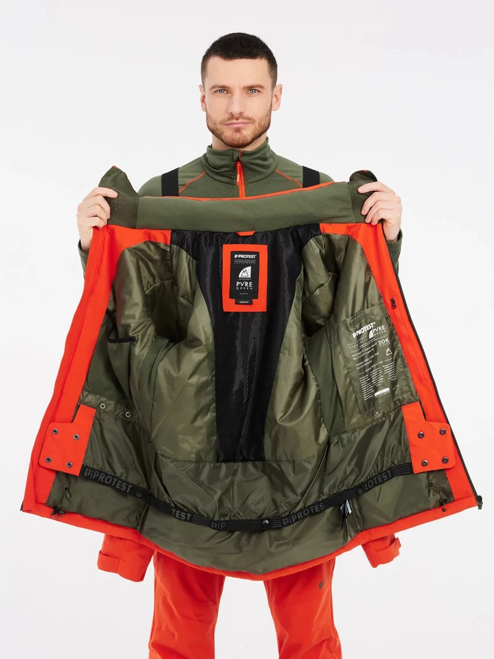 Protest Timothy Ski Snowboard Jacke Burnt Orange (orange) - Bild 4 von 4