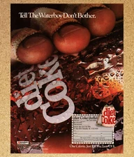 Coca Cola Diet Coke Waterboy Football Athlete - Magazine Print Ads Poster 1987
