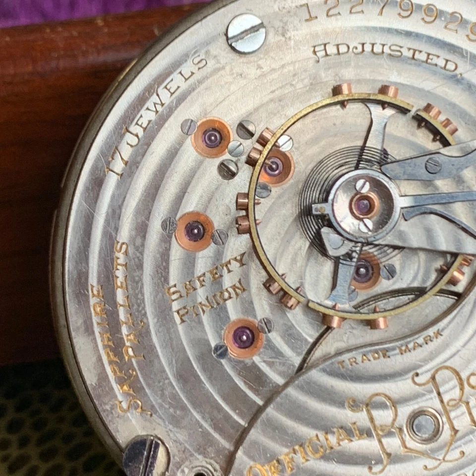 Reloj Bolsillo Ferrocarril 1906 Ball Grado 333 18S 17 Joyas Movimiento Reparación #3 Foto 4 de 4