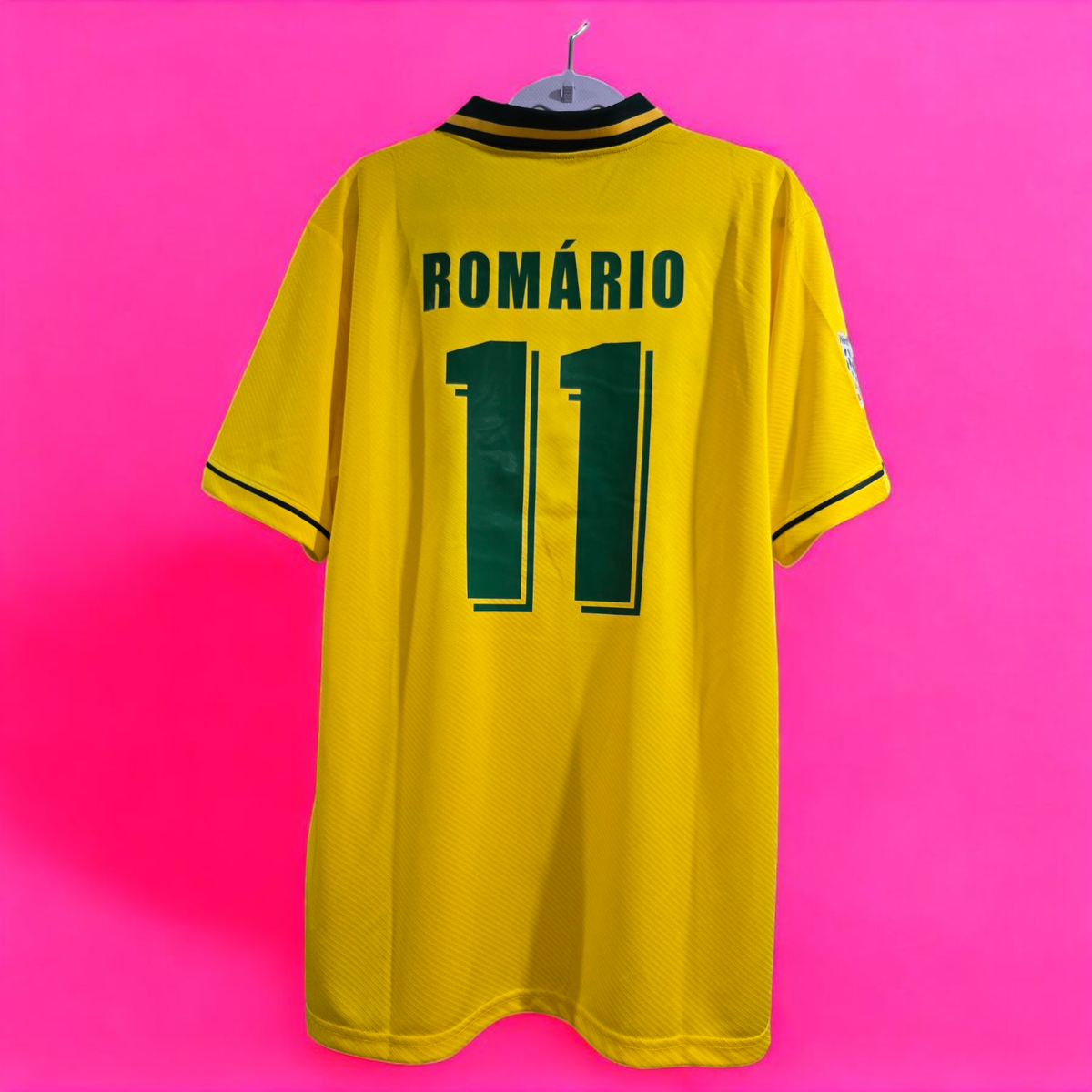 BRAZIL Home World Cup 94 - Soccer - Jersey Retro - ROMARIO # 11