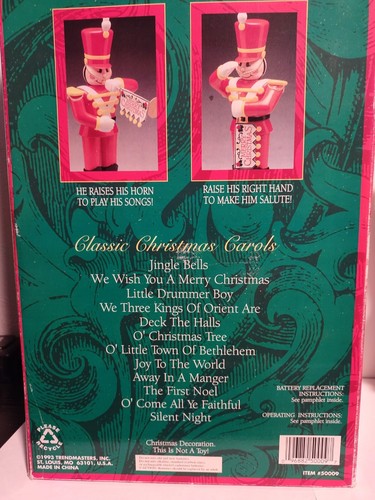 Vintage Christmas Magic Toy Soldier 1993 Animated Trendmasters Doesn't Move VTG - Picture 10 of 19