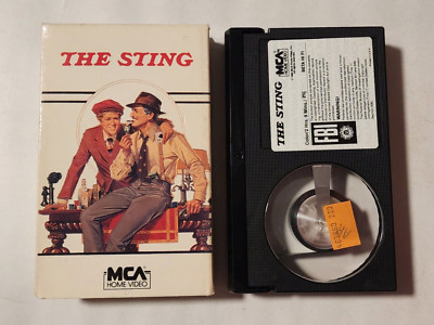 THE STING BETA BETAMAX TAPE IN BOX PAUL NEWMAN ROBERT REDFORD MCA HOME VIDEO