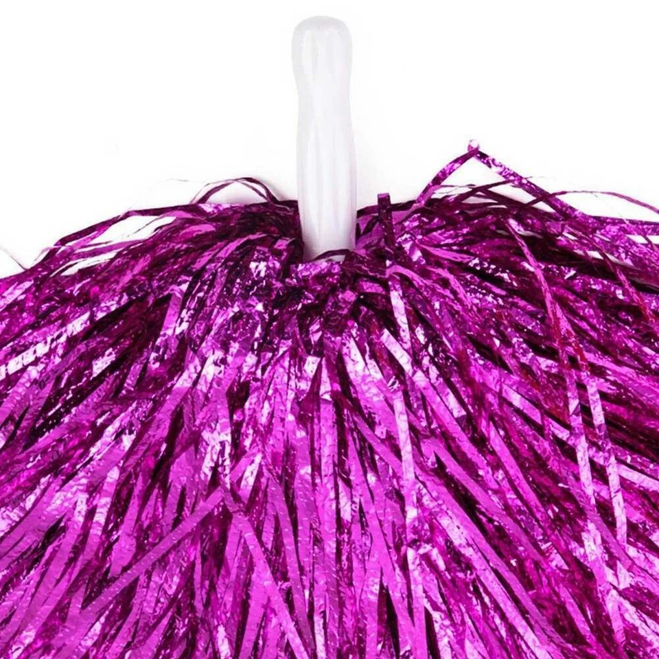USA POM POMS CHEERLEADER FANCY DRESS ACCESSORY DANCE GROUP THEATRE SHOWS - Image 3 of 4