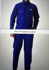 Blue Flame Resistant Sateen Coverall (Size XXXL)