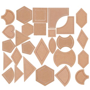 Traceease Herz-Quilt-Schablonen Set – 3 Stück In 3, 4 & 5 Zoll, Aus Transparentem Kunststoff