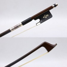 Advanced 4/4 Cello Bow Brazilwood Bow Stick Great Balance AAA White Horse Tail