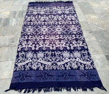 Antique Ikat Shawl,Indonesian ikat,Handwoven Ikat,Women Shawl 4x7 ft