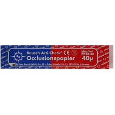 Bausch BK80 Arti-Check bandes de papier articulées droites rouge/bleu 0,0016" 200/pc