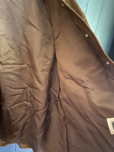 William Barry 70s Heavy Thick Suede Jacket W/Orange Stitching Men's L Excellent - Picture 11 of 12
