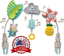 Movil Musical Para Cuna De Bebe Con Luces Nocturnas Y Musica Relajante Animales.