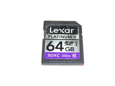 OEM Genuine Lexar Platinum II 64GB SDXC I Memory Card - Class 10 - 200x