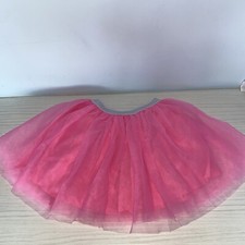 Pink Net Ra Ra Tutu Skirt Silver Waistband - 7-8 Years  - Rockstars Day?