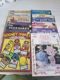 14 Plastic Canvas Needlepoint Cross Stitch Pattern Books Holidays misc